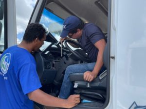 Caminhões coletores de Penedo são rastreados via GPS